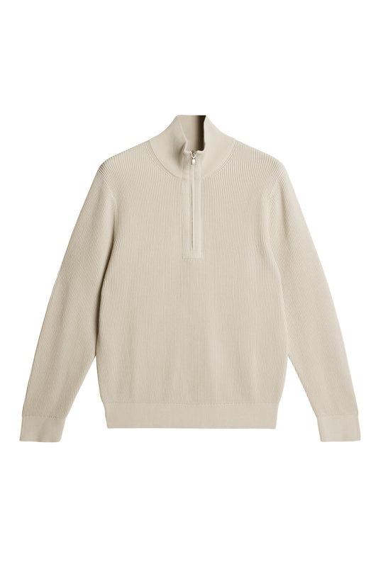 J.Lindeberg Alex Half Zip Knitted Sweater Moonbeam