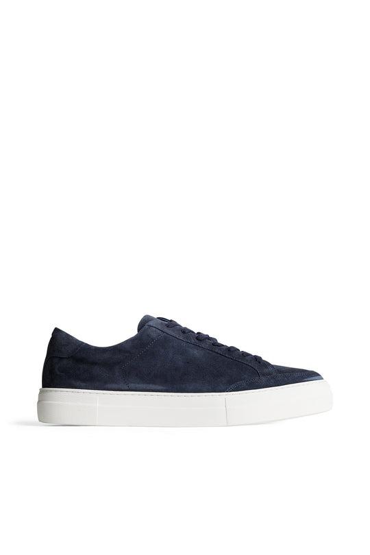 J.Lindeberg Art Signature Suede Sneaker Navy