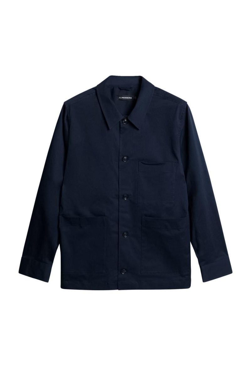 J.Lindeberg Easton Workwear Overshirt Navy