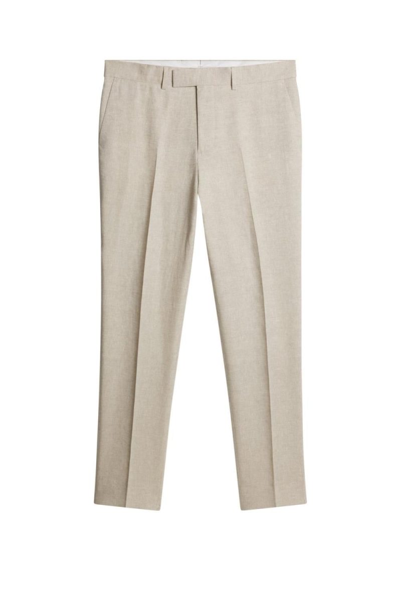 J.Lindeberg Grant Super Linen Pants Moonbeam