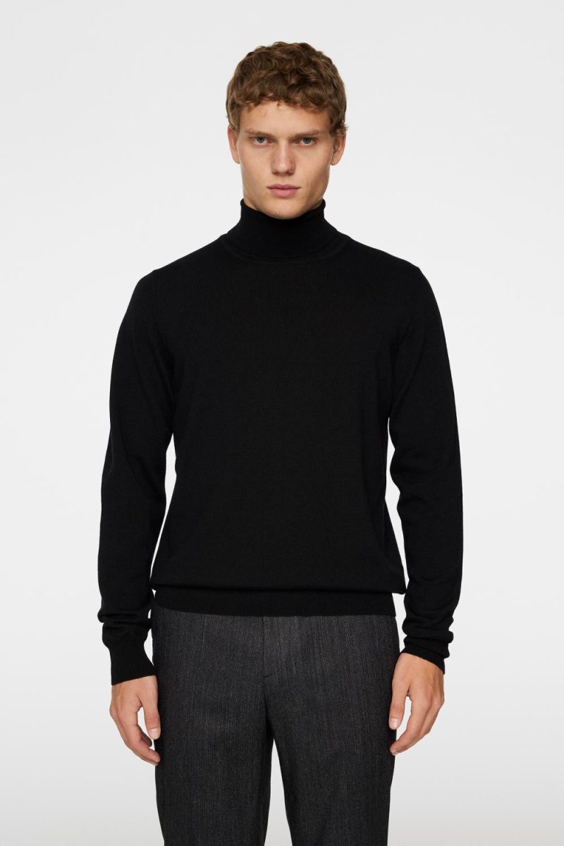 J.Lindeberg Kaden Merino Turtleneck Black