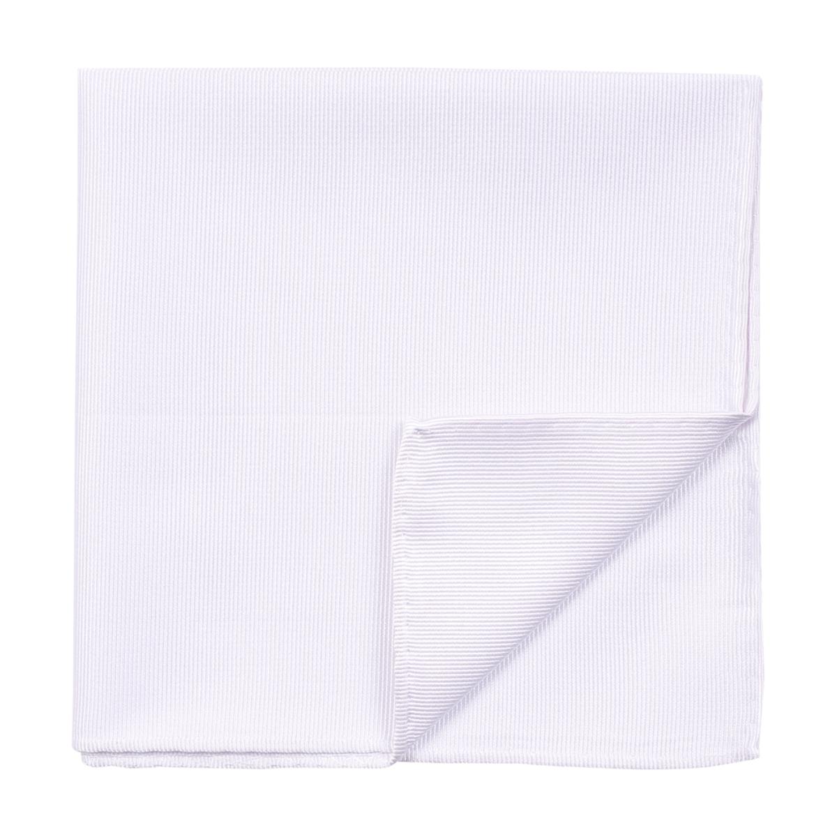 Amanda Christensen Solid Pocket Square White
