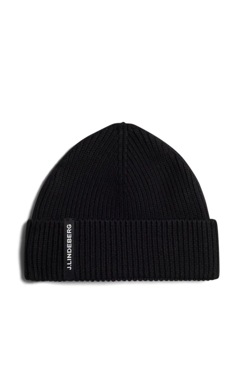 J.Lindeberg Juan Merino Beanie Black