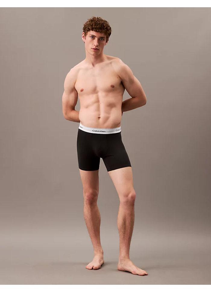 Calvin Klein Boxer Brief 3-Pack Icon Cotton Stretch Grey Heather/White/Black