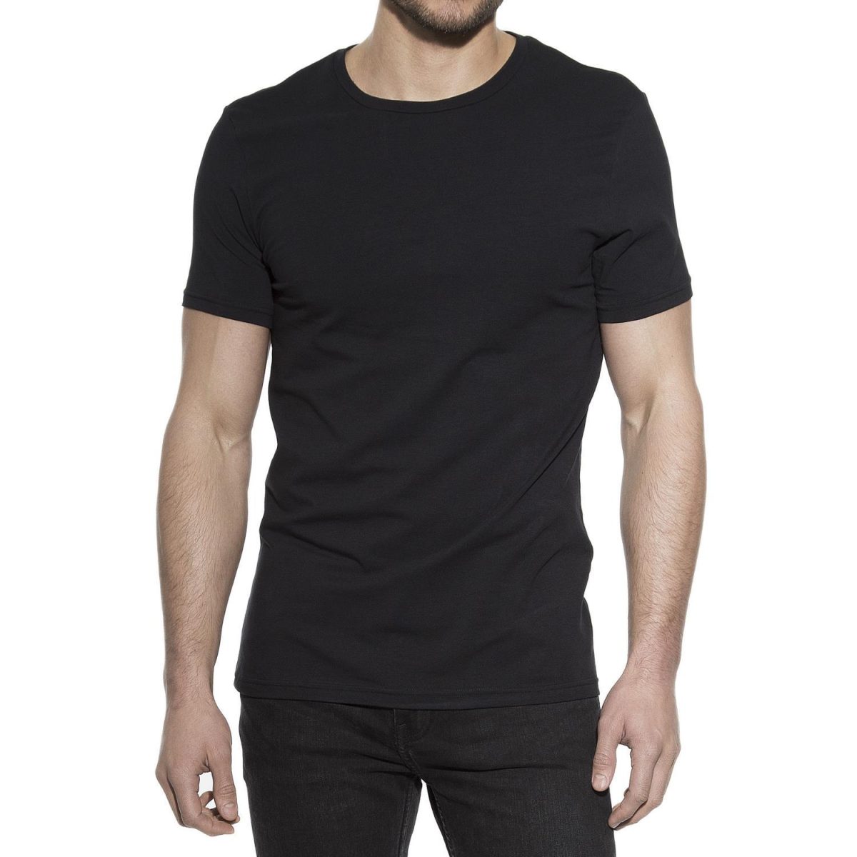 Bread & Boxers Slim Crew Neck  Black