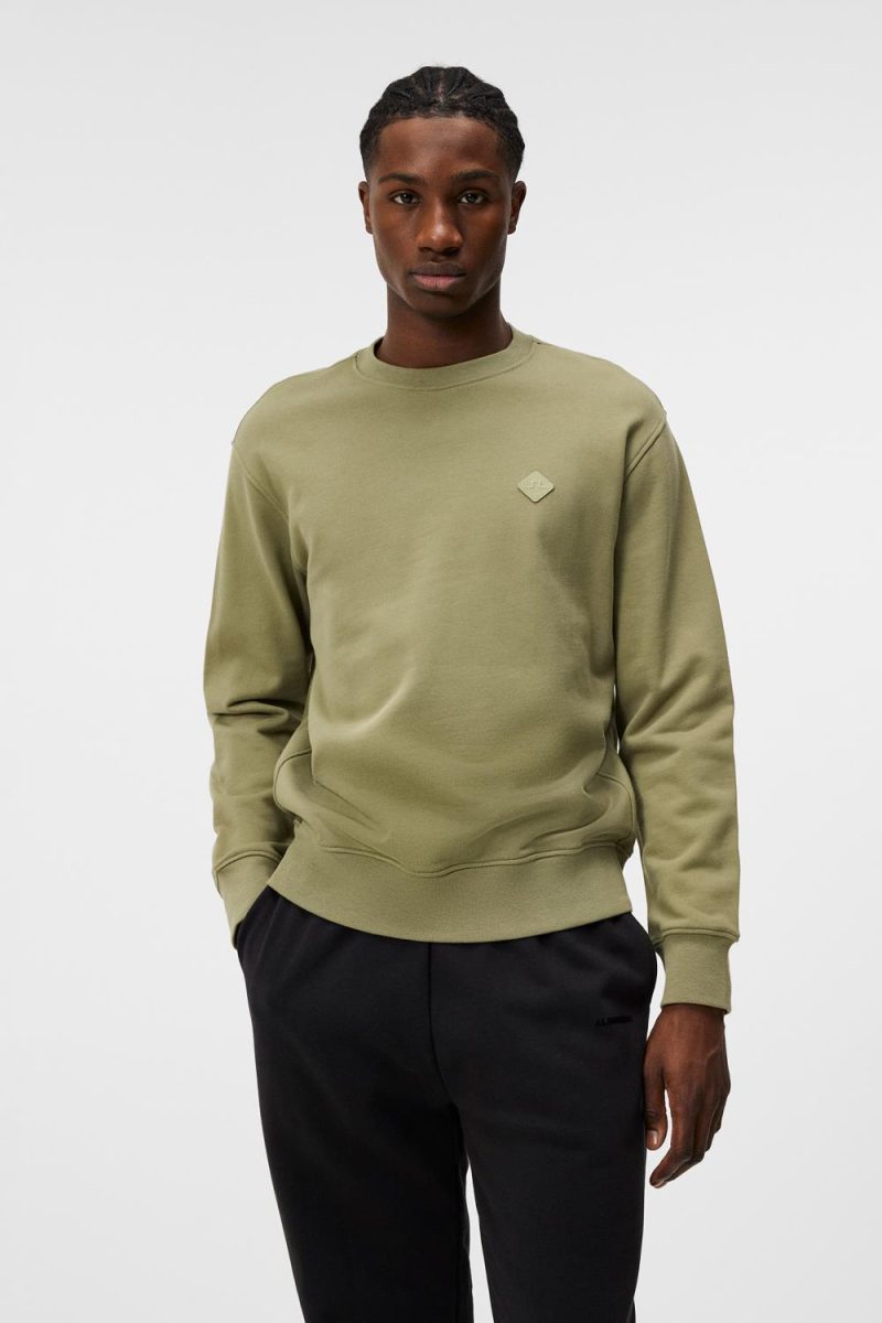 J.Lindeberg Thorne Crew Neck Oil Green