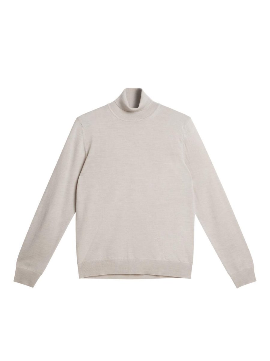J.Lindeberg Kaden Merino Turtleneck Moonbeam Melange