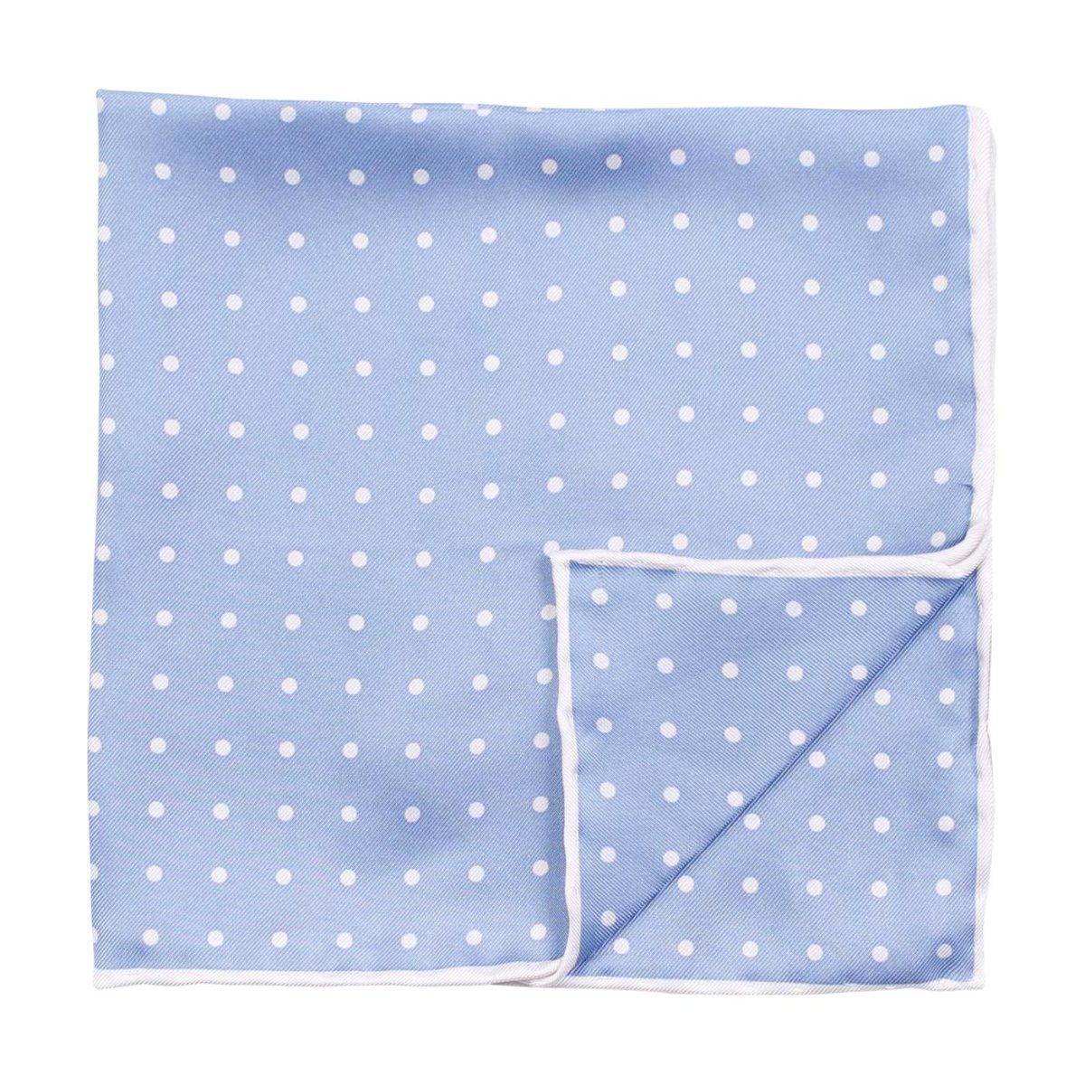 Amanda Christensen Dots Pocket Square Sky Blue