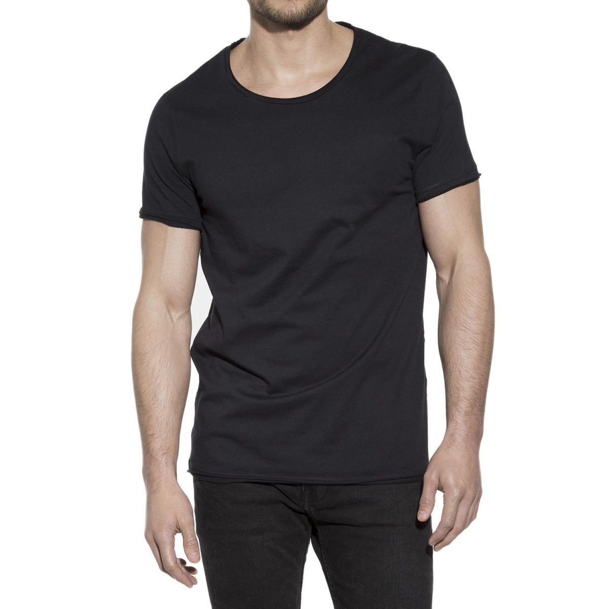 Bread & Boxers Crew Neck Relaxed Black