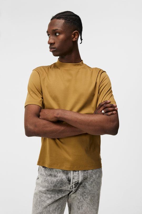 J.Lindeberg Ace Mock Neck T-Shirt Butternut