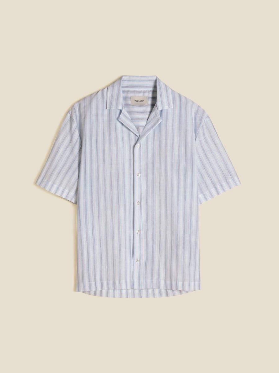 Holzweiler Pier Stripe Shirt Blue Mix