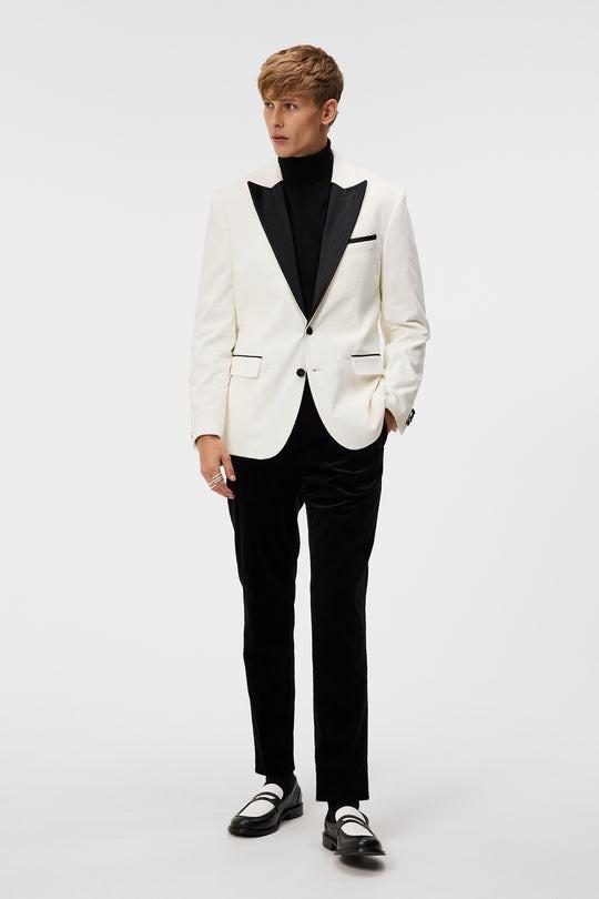 J.Lindeberg Lenny Velvet Blazer Cloud White