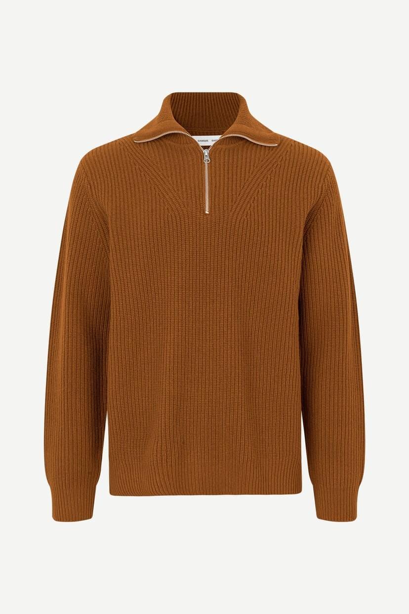 Samsøe Samsøe Jacks Half Zip 15010 Nuthatch
