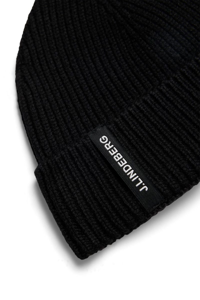 J.Lindeberg Juan Merino Beanie Black