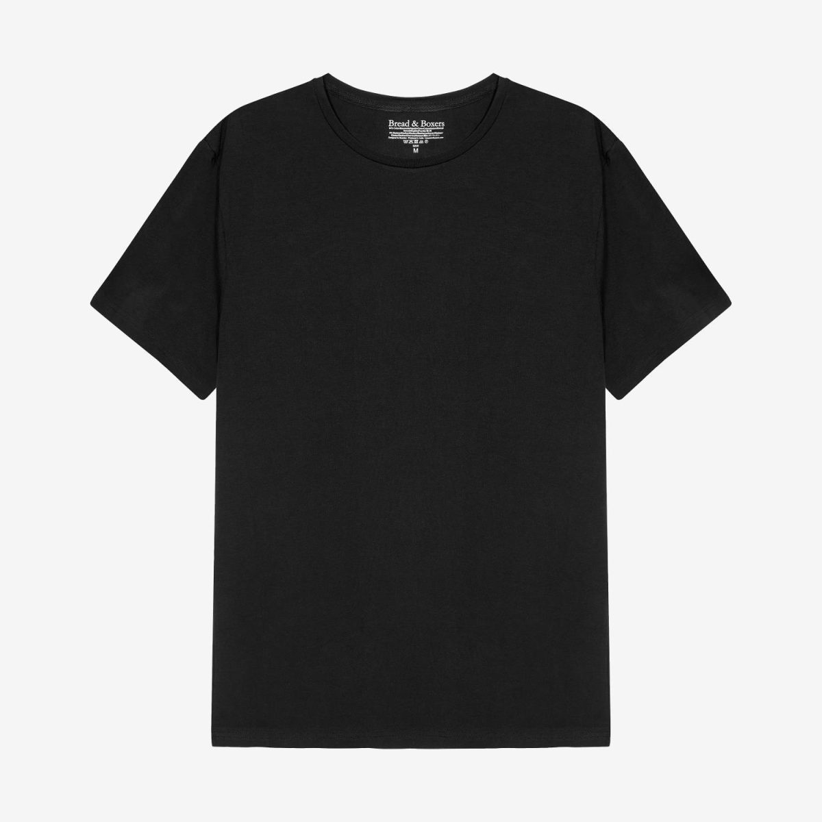 Bread & Boxers Slim Crew Neck  Black