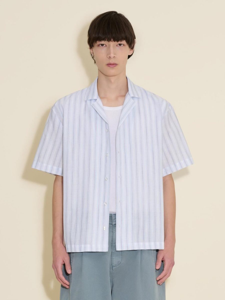 Holzweiler Pier Stripe Shirt Blue Mix