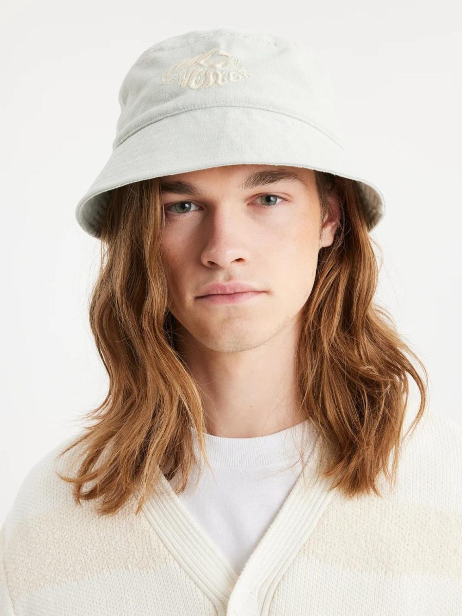 Holzweiler Pafe Linen Logo Bucket Hat Light Blue