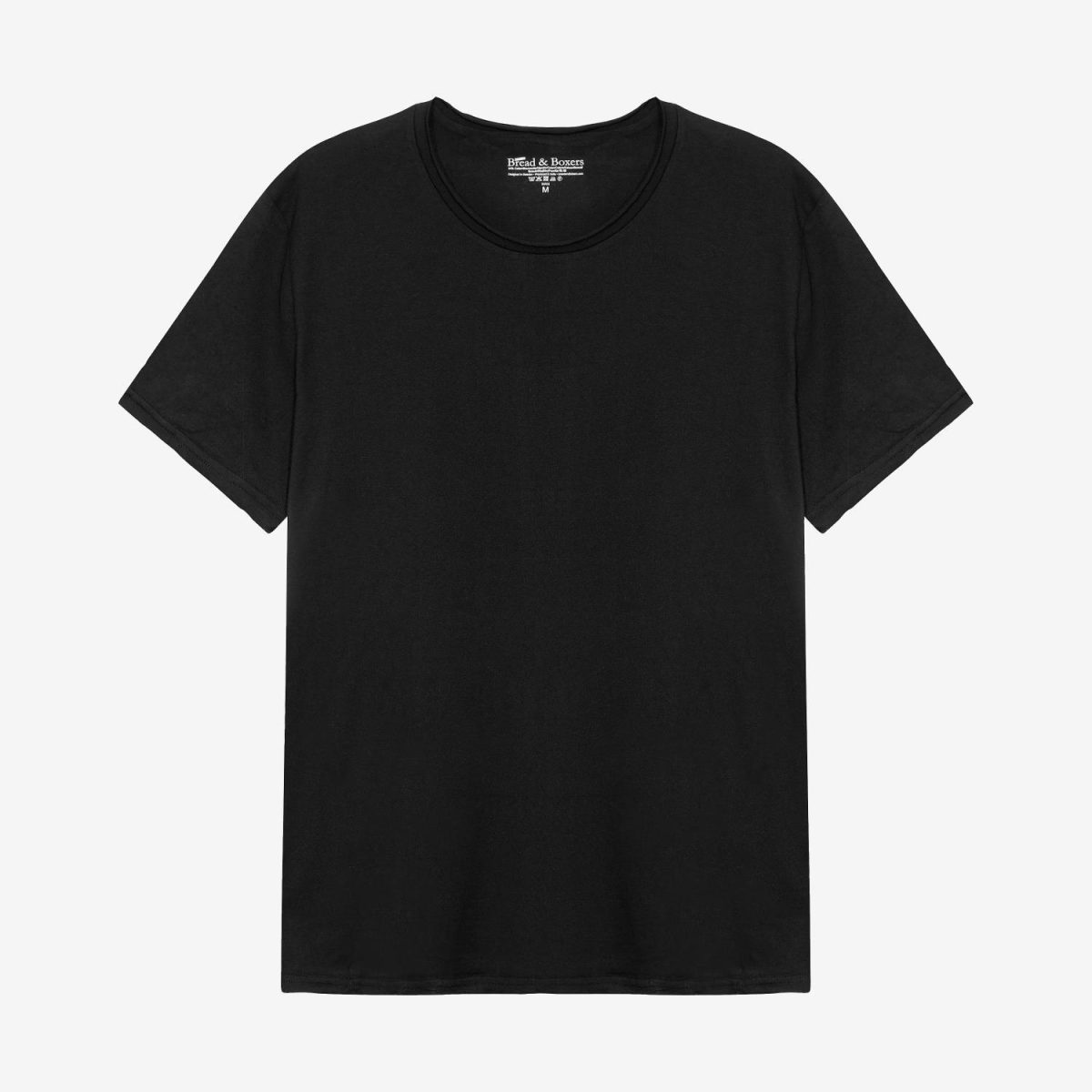 Bread & Boxers Crew Neck Relaxed Black