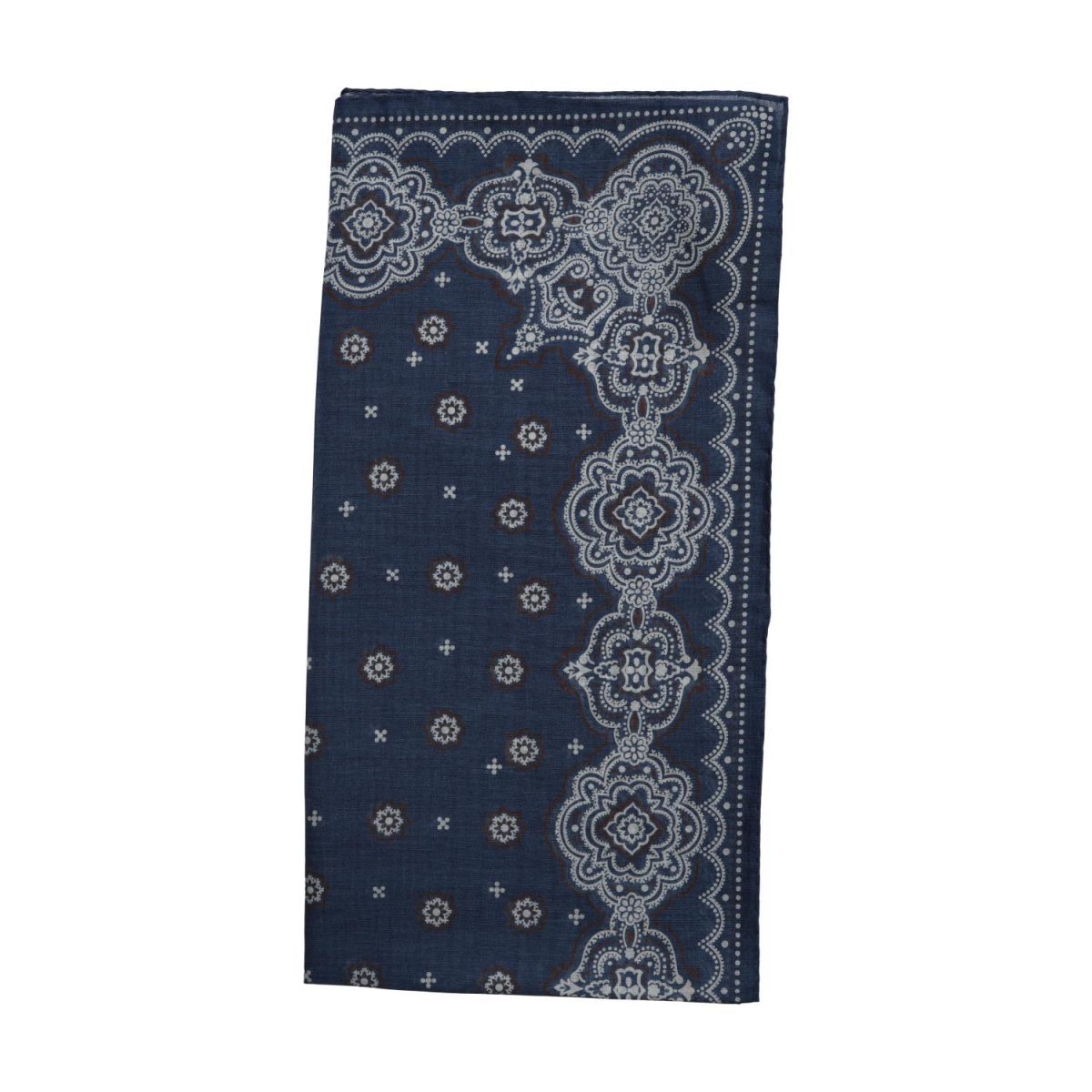 Amanda Christensen Medallion Cotton Bandana Navy