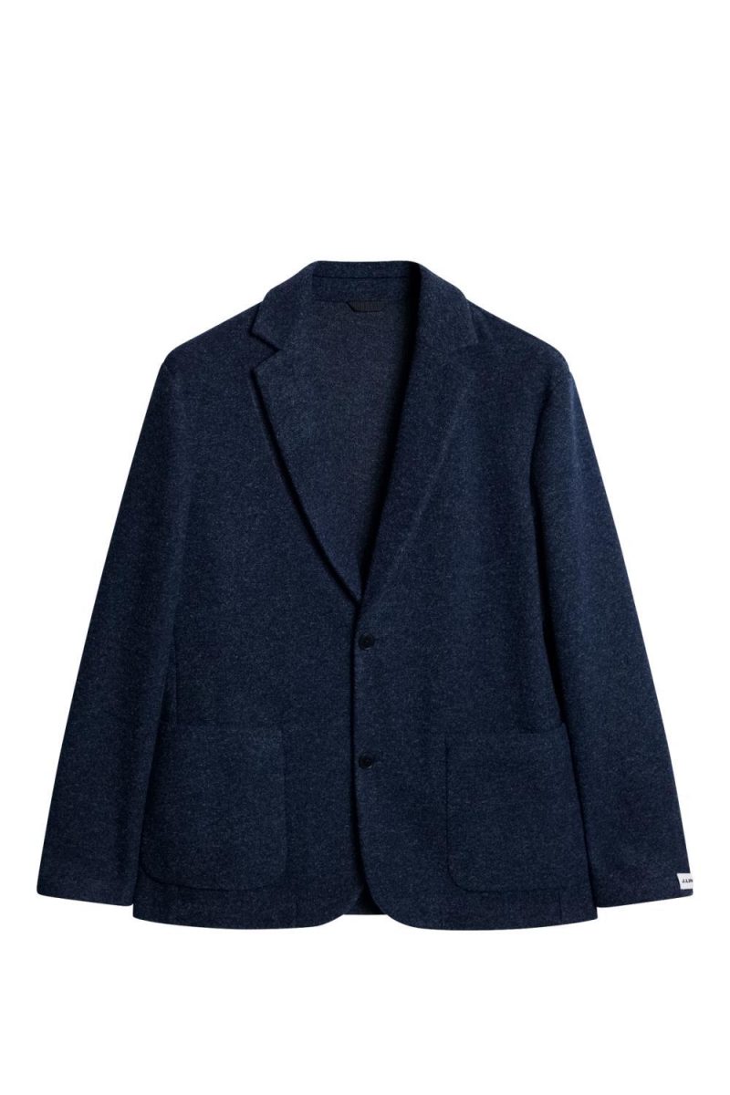 J.Lindeberg Calvon Wool Blazer Vintage Indigo