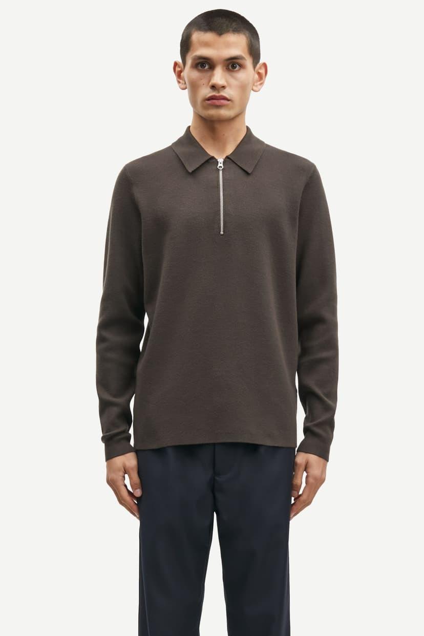 Samsøe Samsøe Guna Half Zip 10490 Turkish Coffee