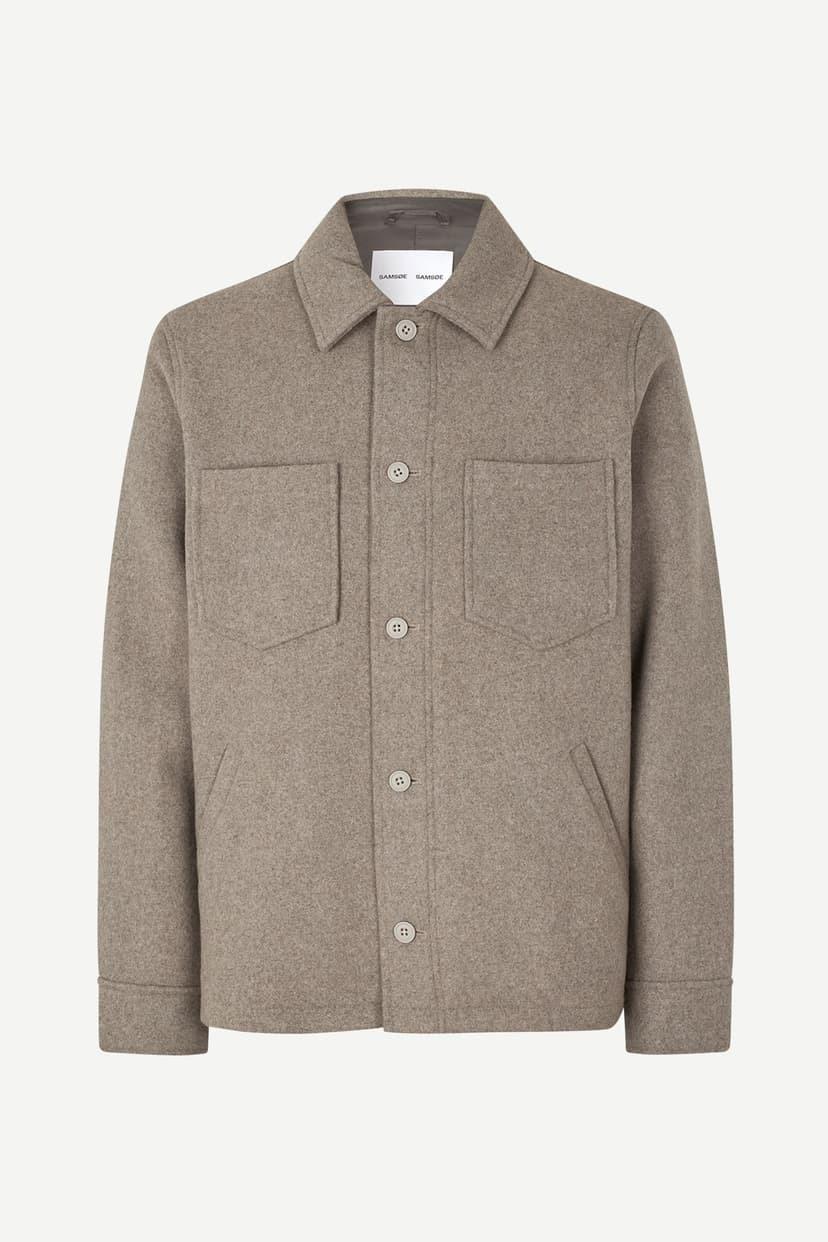 Samsøe Samsøe Pally Shirt Jacket Elephant Skin