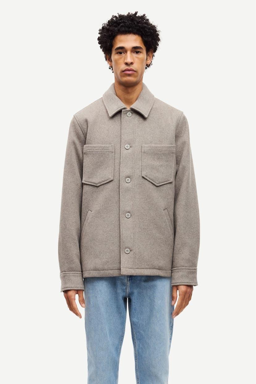 Samsøe Samsøe Pally Shirt Jacket Elephant Skin