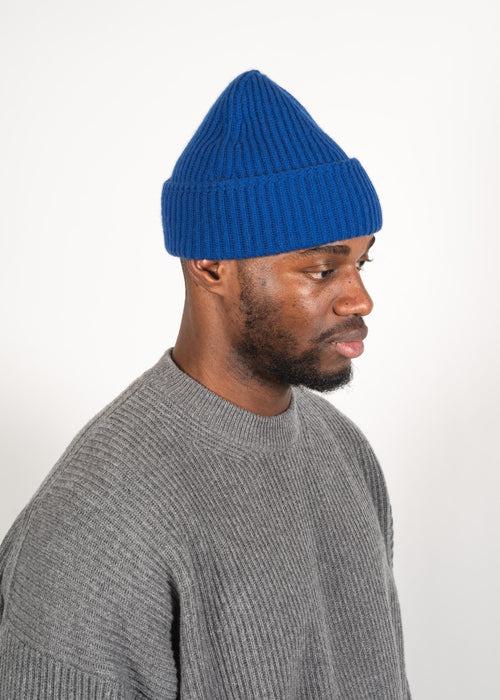 Y-0004 Cashmere Wool Beanie Royal