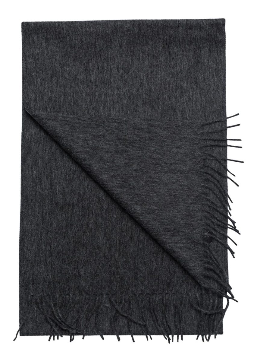 Wool Scarf Dark Grey Melange