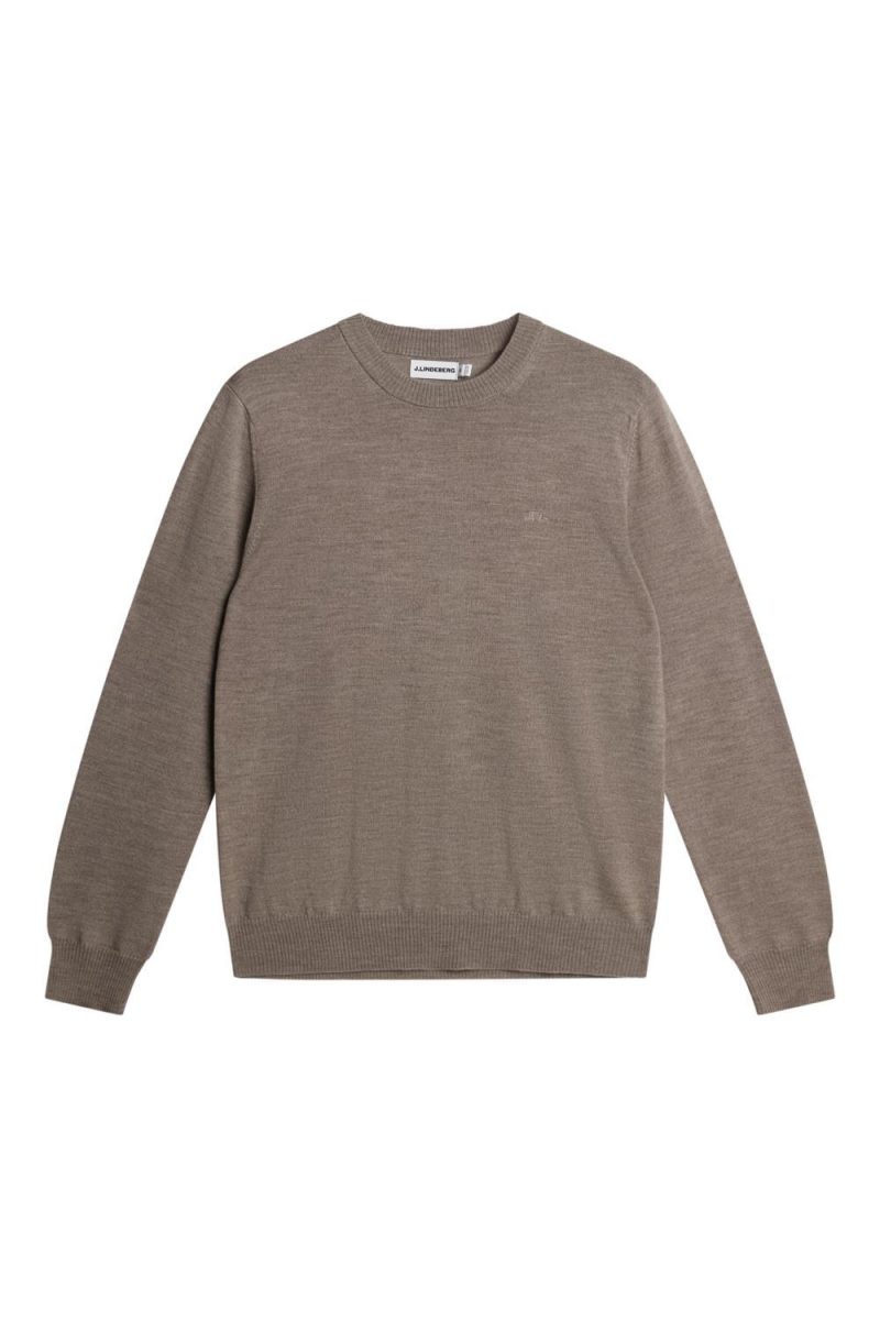 Keane Merino Crew Neck Brindle Melange