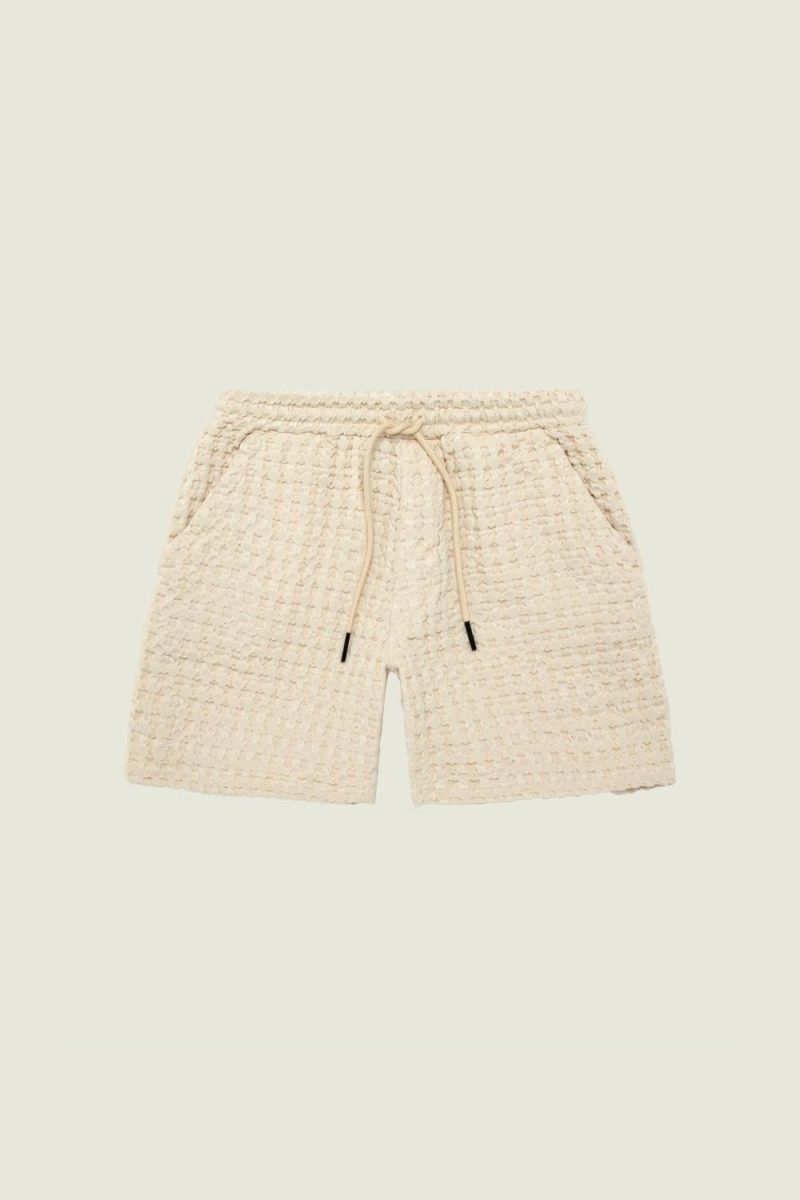 Waffle Porto Shorts Ecru