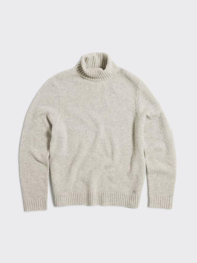 Wool Turtleneck Light Grey