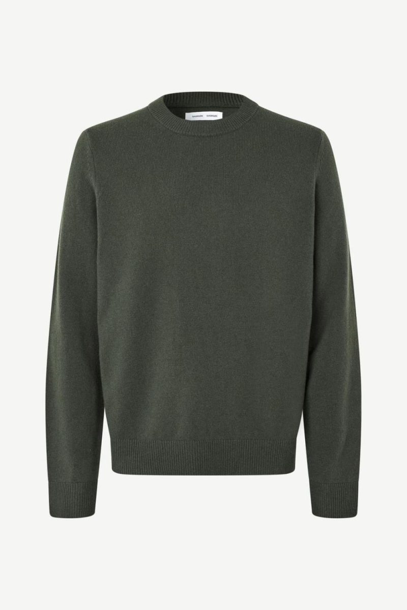 Isak Knit Sweater 15010 Dark Evergreen