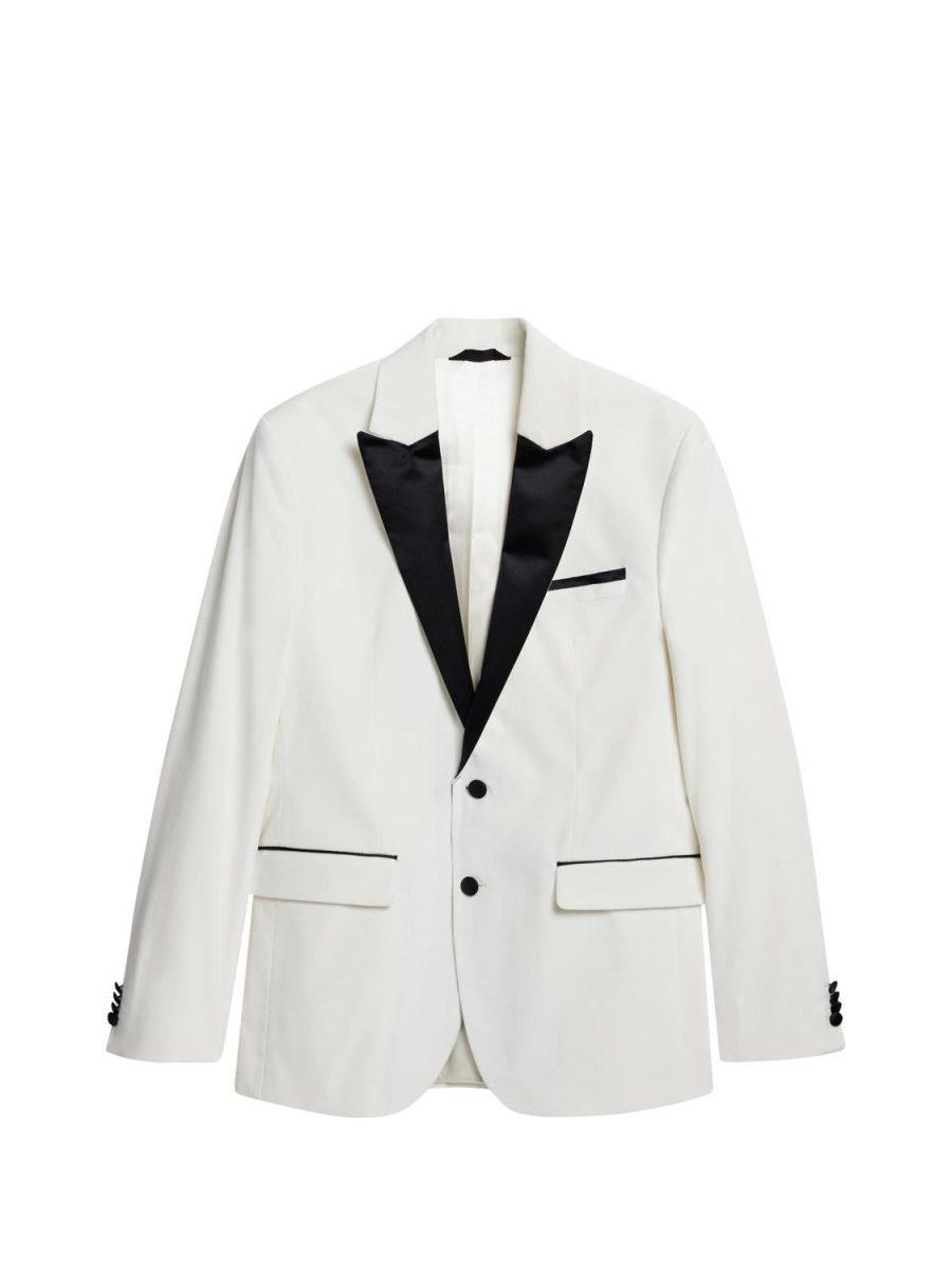 Lenny Velvet Blazer Cloud White