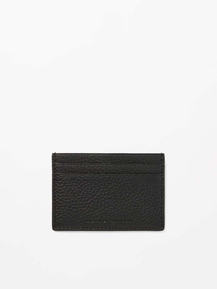 Wake Leather Card Holder Black