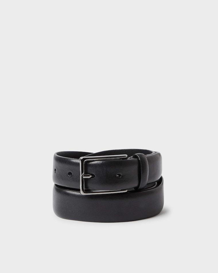 Flen Leather Belt Black
