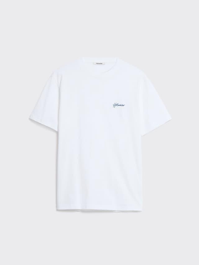 Tucker Embroidery Tee White