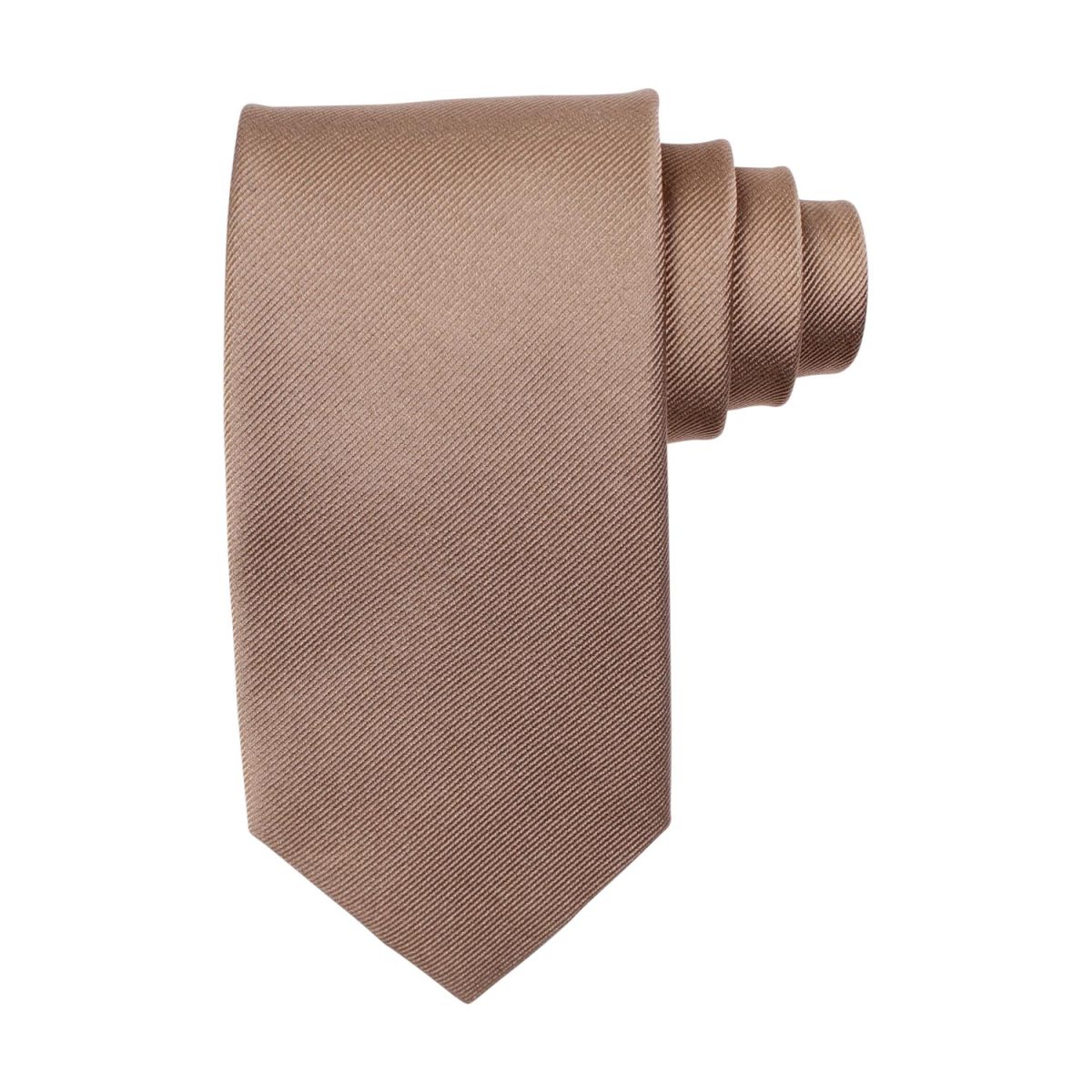 Solid Twill Silk Tie Beige