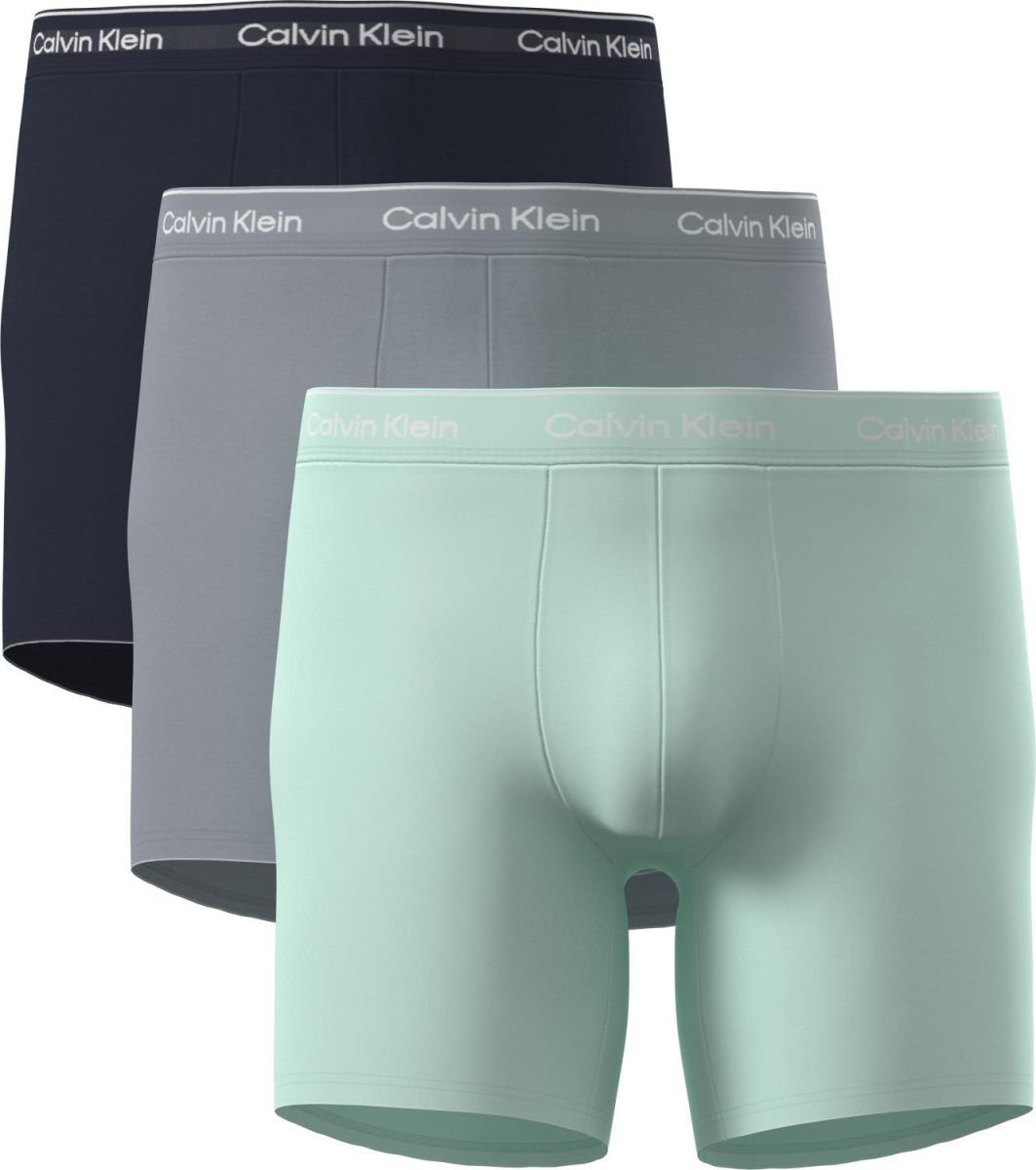 Boxer Brief 3-Pack Icon Cotton Stretch Shoreline/MIsty Grey/Navy
