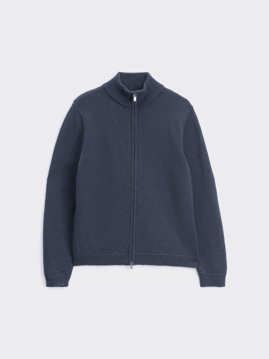 Atlantic Zip Cardigan Navy
