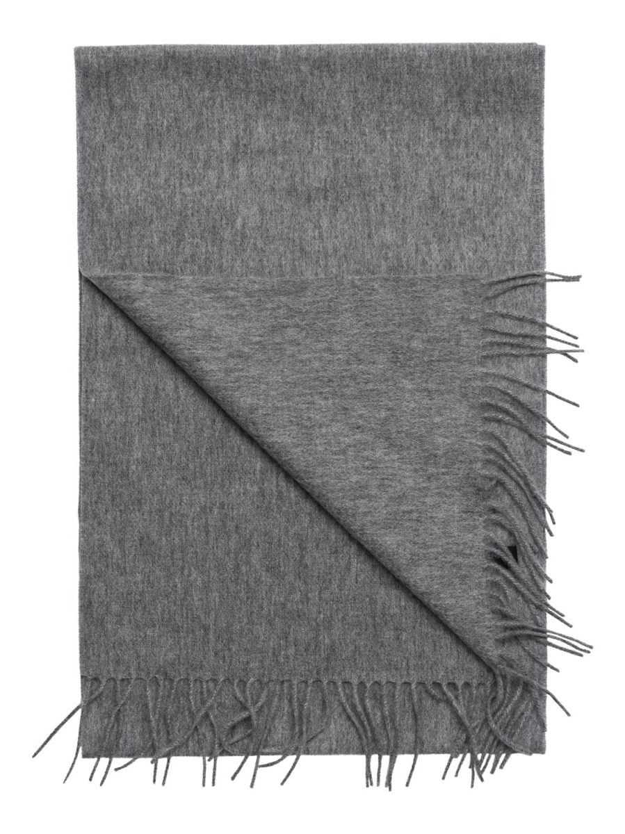 Wool Scarf Light Grey Melange