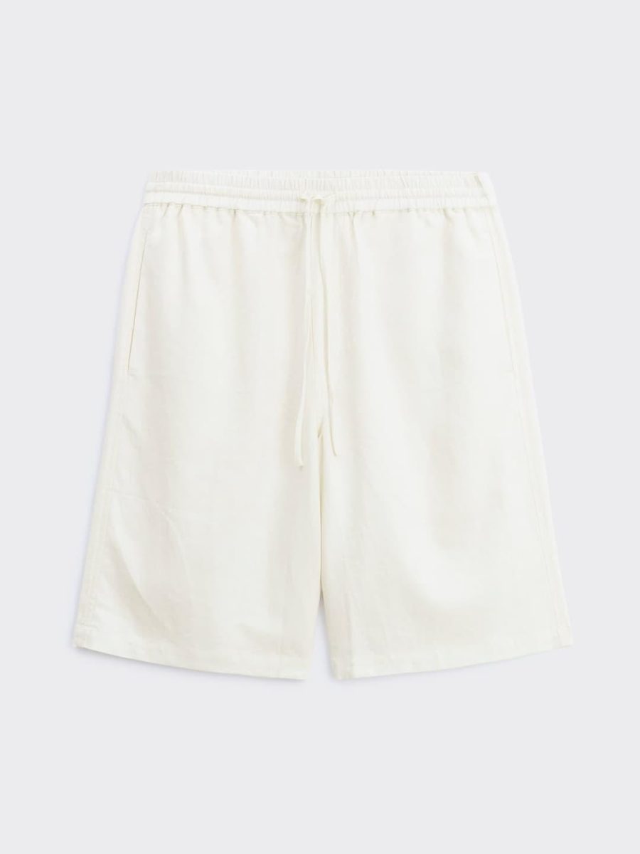Lian Linen Shorts Ecru