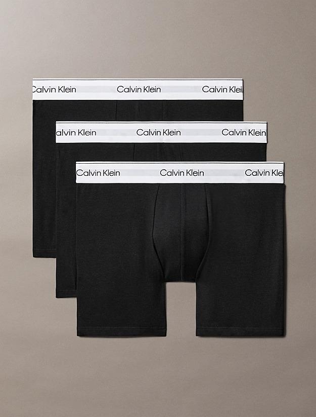 Boxer Brief 3-Pack Icon Cotton Stretch Black