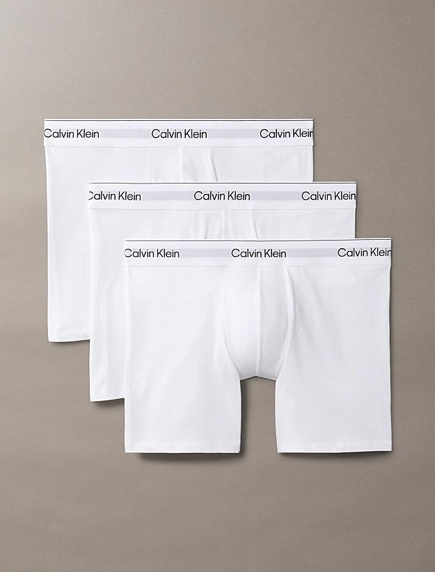 Boxer Brief 3-Pack Icon Cotton Stretch White
