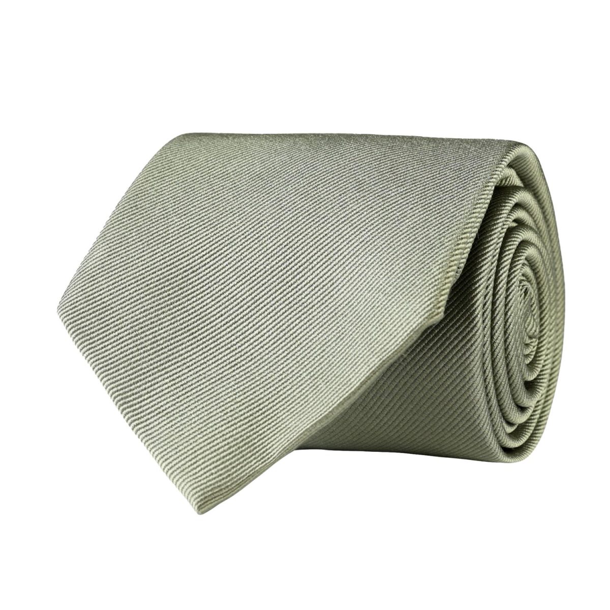 Solid Twill Silk Tie Pistachio