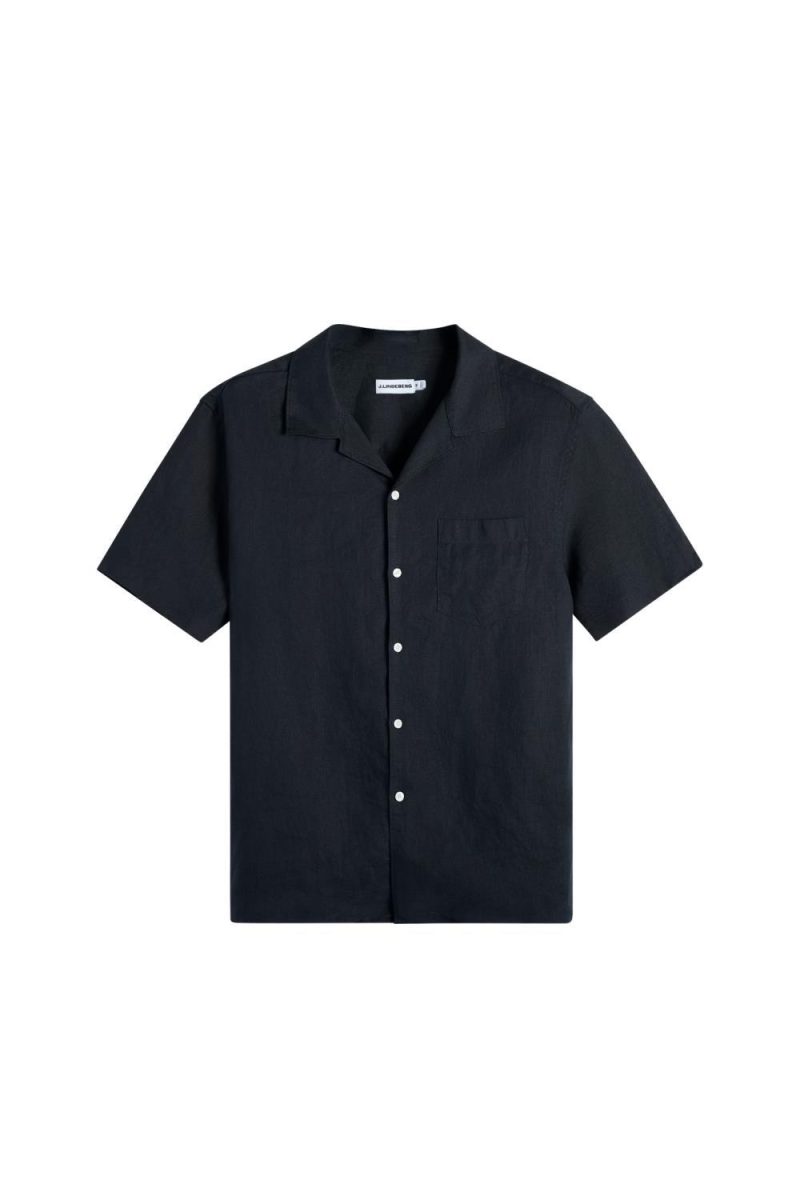 Elio Linen Shirt Navy