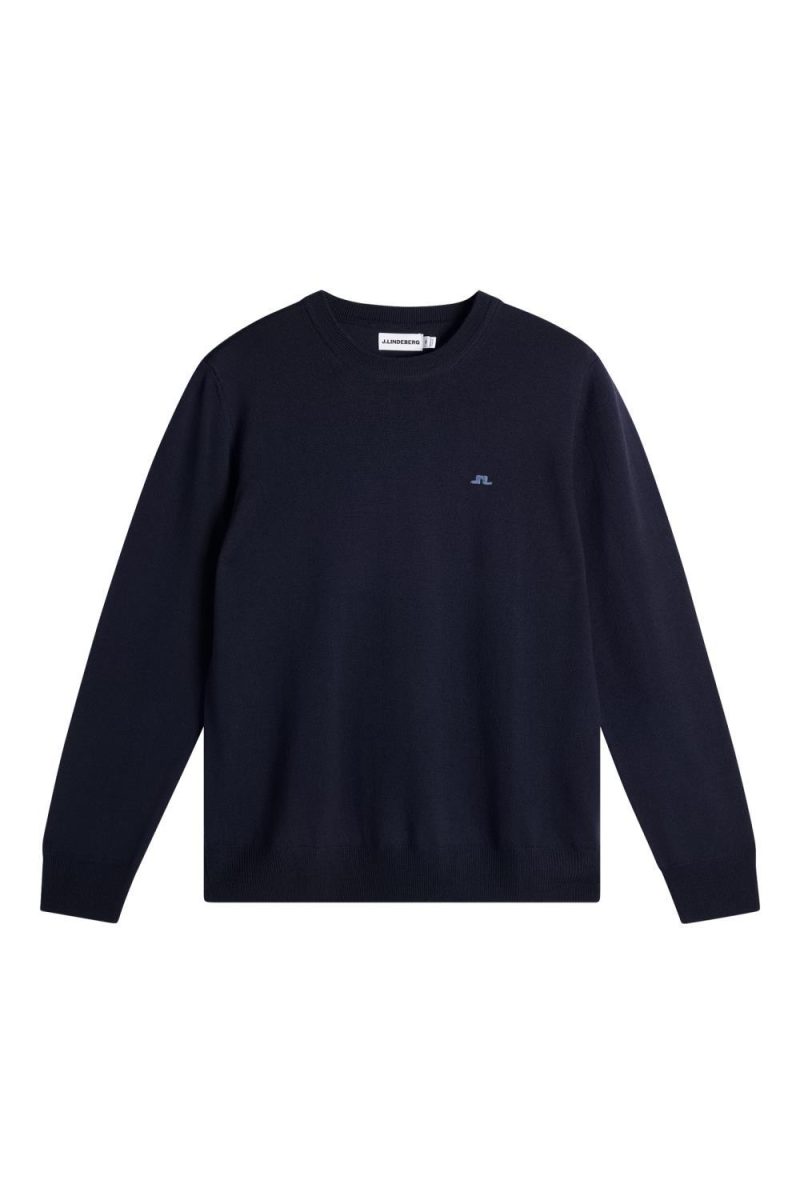 Keane Merino Crew Neck Navy