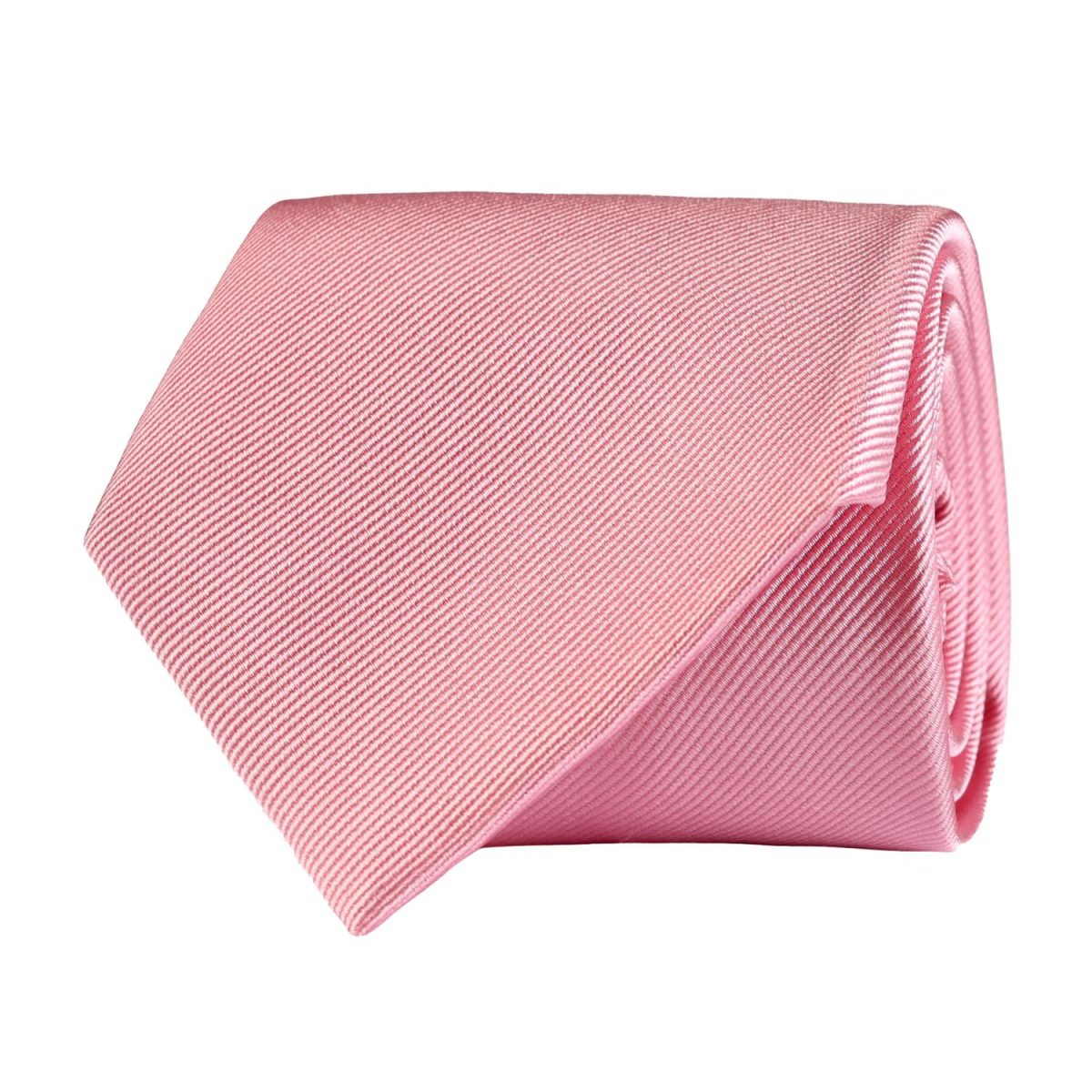 Solid Twill Silk Tie Pink