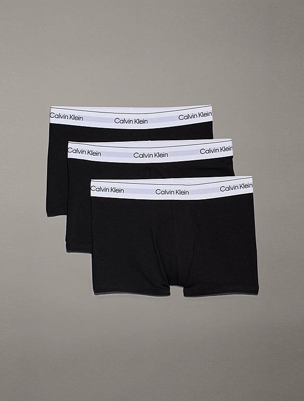 Trunk 3-Pack Icon Cotton Stretch Black