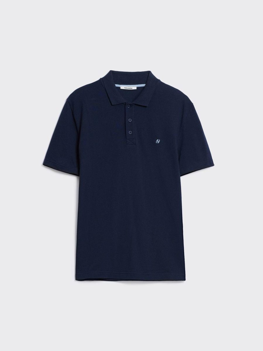 Slim Pique Navy